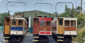 Manx Electric Railway trams in Ramsey