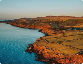 Coastal landscape near Ramsey on the Isle of Man